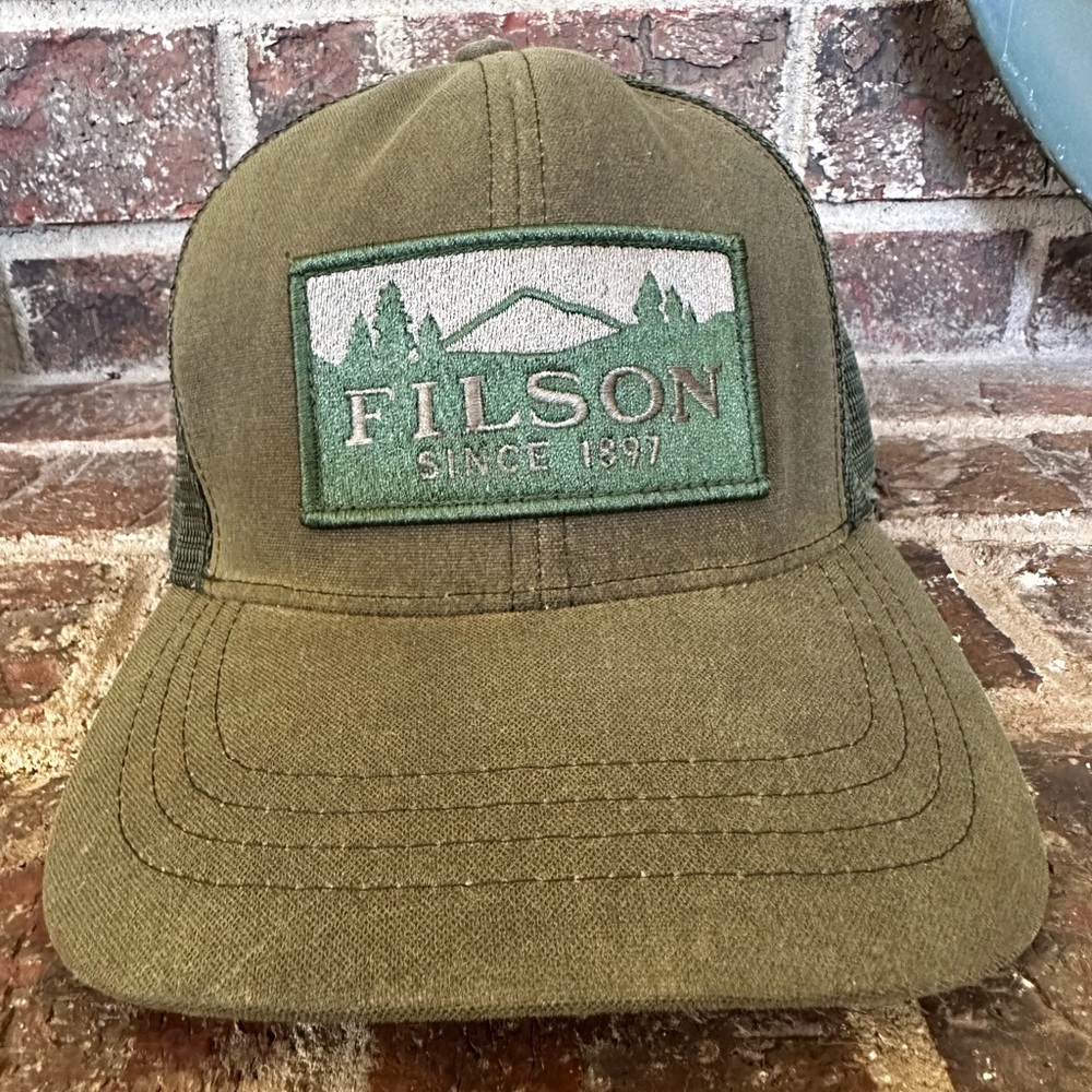Filson Logger Mesh Cap – Otter Green – Mountain Patch Trucker Hat